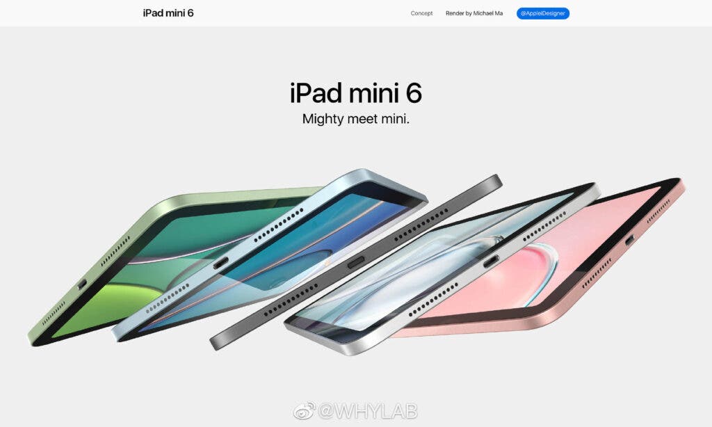 iPad mini 6 design leaked in new renderings