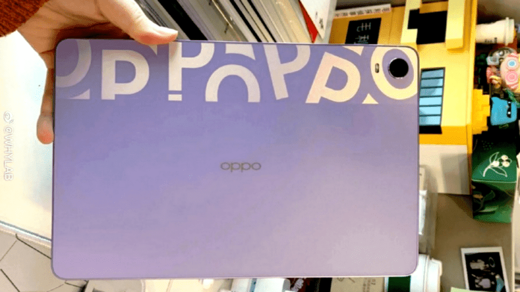 Oppo Pad design confirmed in leaked live shots