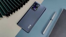 Leaked photos of the ZTE Axon 40 Ultra with an under-display camera